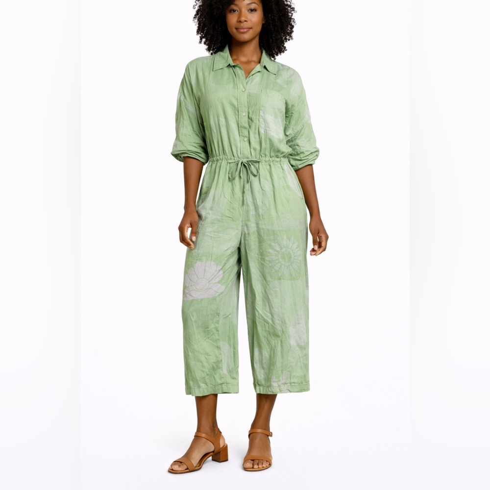 Native Youth Light Green Jumpsuit